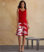 New Look Pattern 6108 - Misses Just 4 Knits Separates, Size: A (4-6-8-10-12-14-