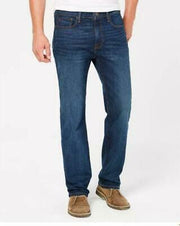 Tommy Hilfiger Mens Relaxed Fit Stretch Jeans
