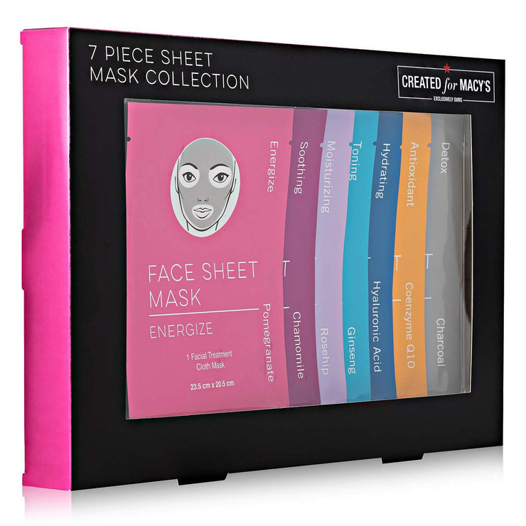 Designer Beauty Collection 7-PC. Sheet Mask Collection Detox Tone Hydrate