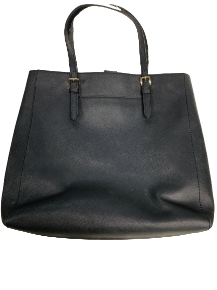 Michael kors bedford black leather shoulder tote bag