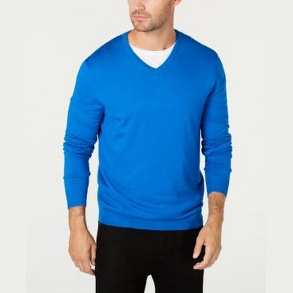 Alfani Mens V-Neck Sweater