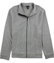 Tasso Elba Mens Zip-Front Heathered Jacket