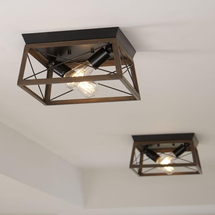 Briarwood Collection Two-light Flush Mount