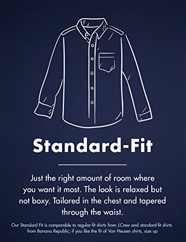 Goodthreads Mens Standard-Fit Long-Sleeve Gingham Slub Shirt, Grey Heather, XL