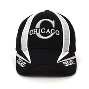 Parquet Chicago Black 3D Embroidered Baseball Cap, Hat