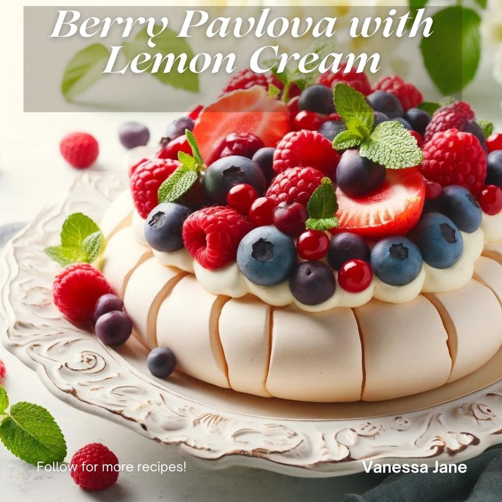 Berry Pavlova with Lemon Cream: A Light and Airy Summer Delight