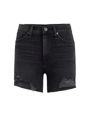 Hudson Jeans Devon High Waist Denim Shorts in Midnight Frost, Size 28
