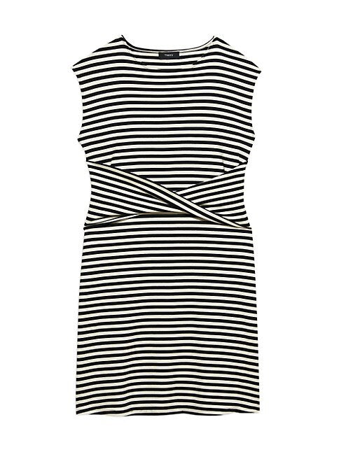 Theory Twist Front Tee Dress, Size XL