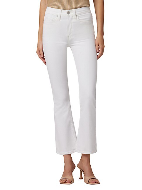 Hudson Jeans Barbara High-Rise Bootcut Crop Jean - White - 27