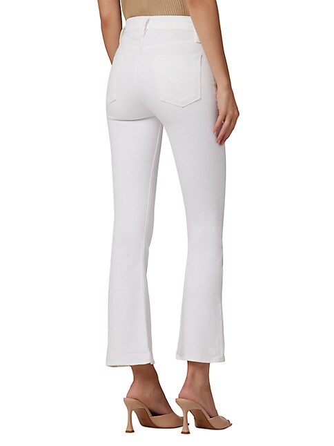 Hudson Jeans Barbara High-Rise Bootcut Crop Jean - White - 27