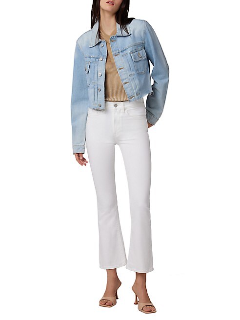 Hudson Jeans Barbara High-Rise Bootcut Crop Jean - White - 27