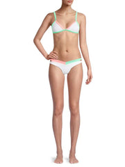 Peixoto Tina Ribbed Triangle Bikini Top