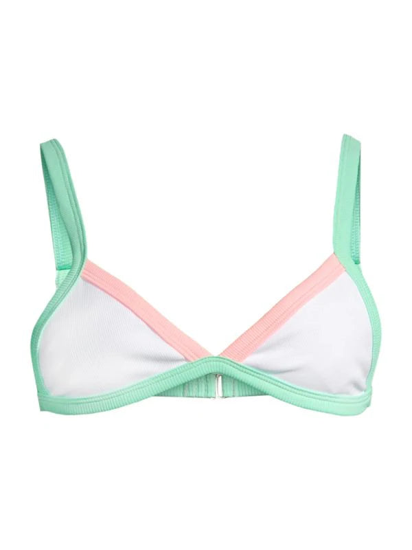 Peixoto Tina Ribbed Triangle Bikini Top