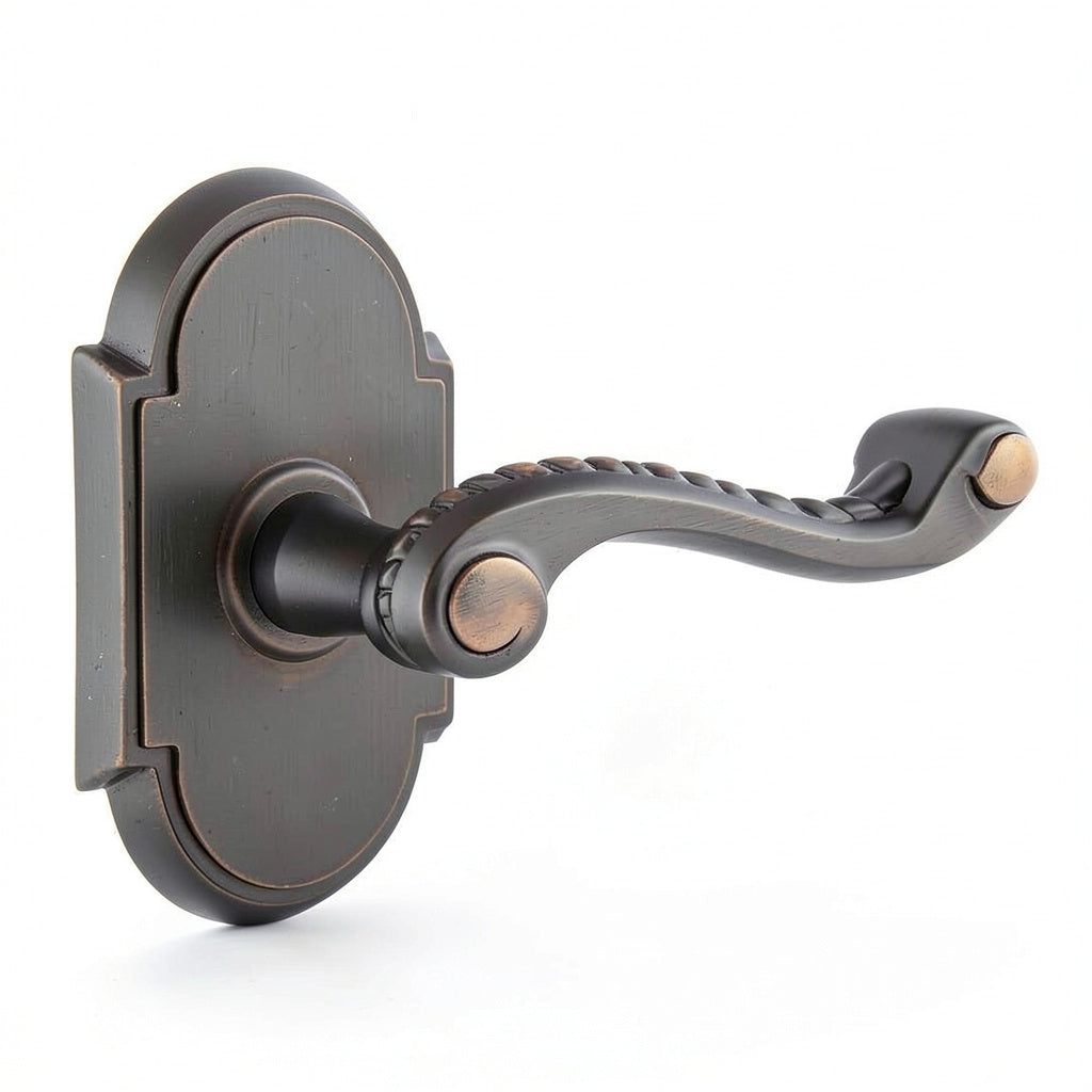 Emtek Keyed Privacy Lockset with No. 8 Rosette and Rope Lever