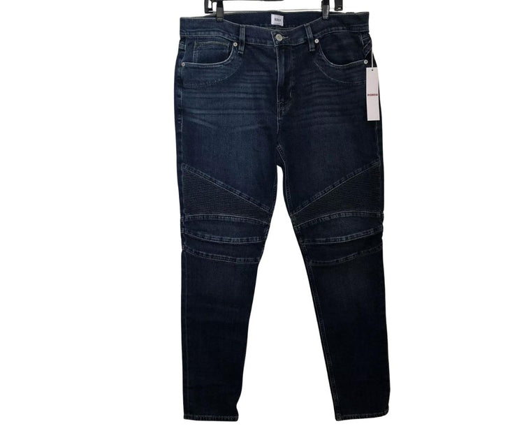 Hudson Mens Ethan Biker Skinny Jeans - Hatch - Size 38