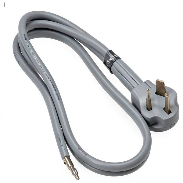 Prime RD100304 3-Pole 3-Wire SRDT 30A 125/250-Volt Dryer Cord, Gray, 4-Feet