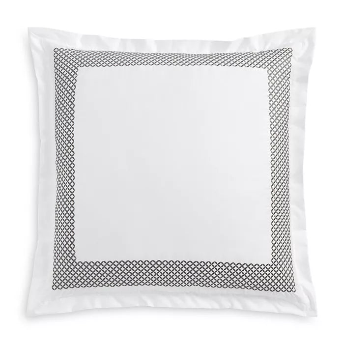 Hudson Park Collection Embroidered Geo Sham