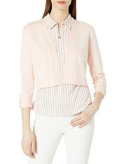 Tommy Hilfiger Women's 3/4 Sleeve Open Cardigan Sweater, Pink ,Size 3X
