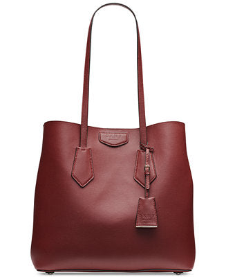 DKNY Sullivan Genuine Leather North South Tote Bag - (Red)