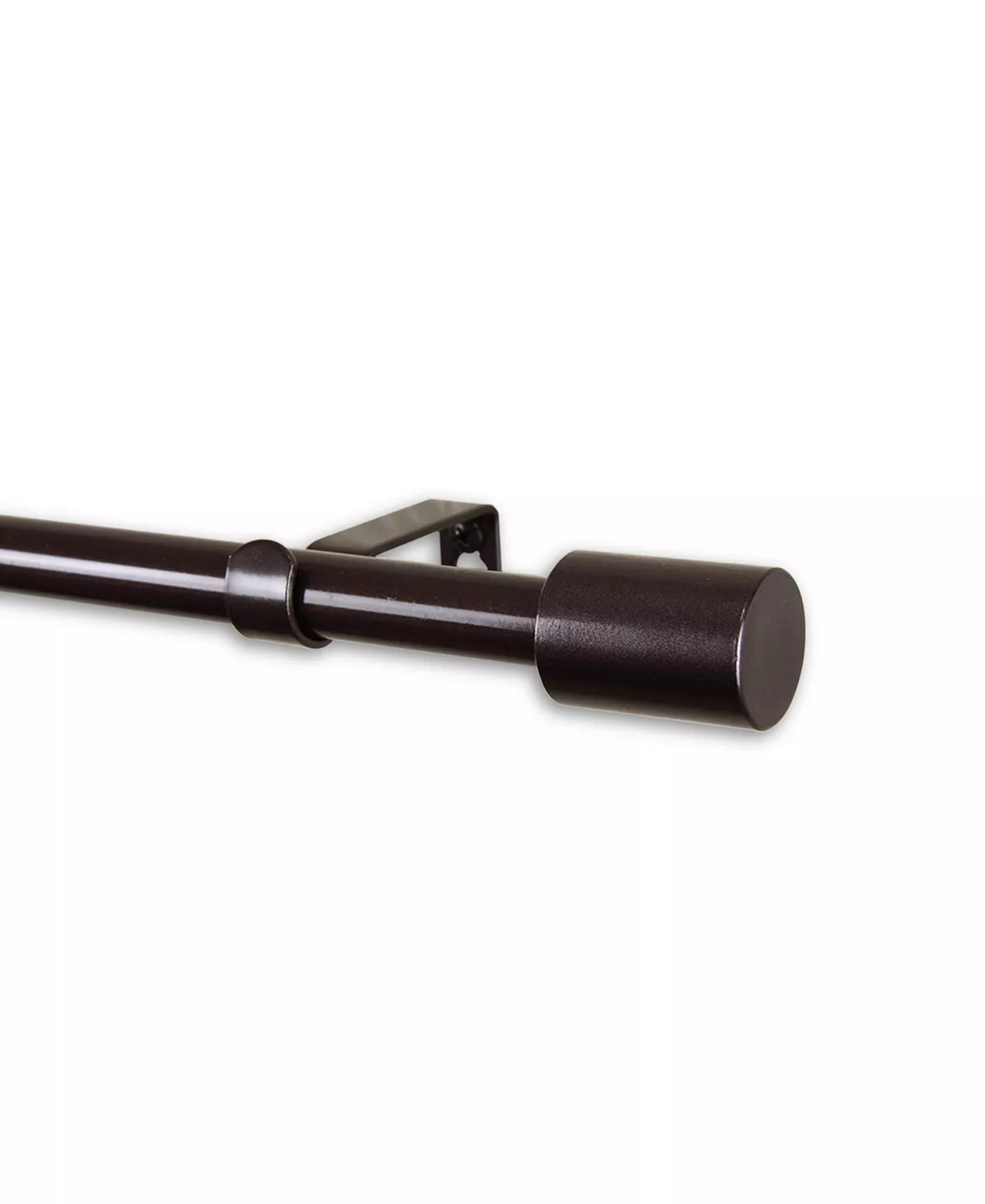 Rod Desyne Nora Curtain Rod 0.625 Diameter 84-120 inch, Black