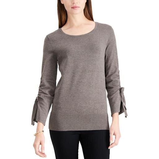 Alfani Womens Bow Sleeve Pullover Sweater