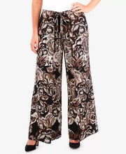 Ny Collection Printed Wide Leg Pants, Size Medium