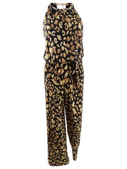 Thalia Sodi Sparkle Printed Chain Jumpsuit, Size Small