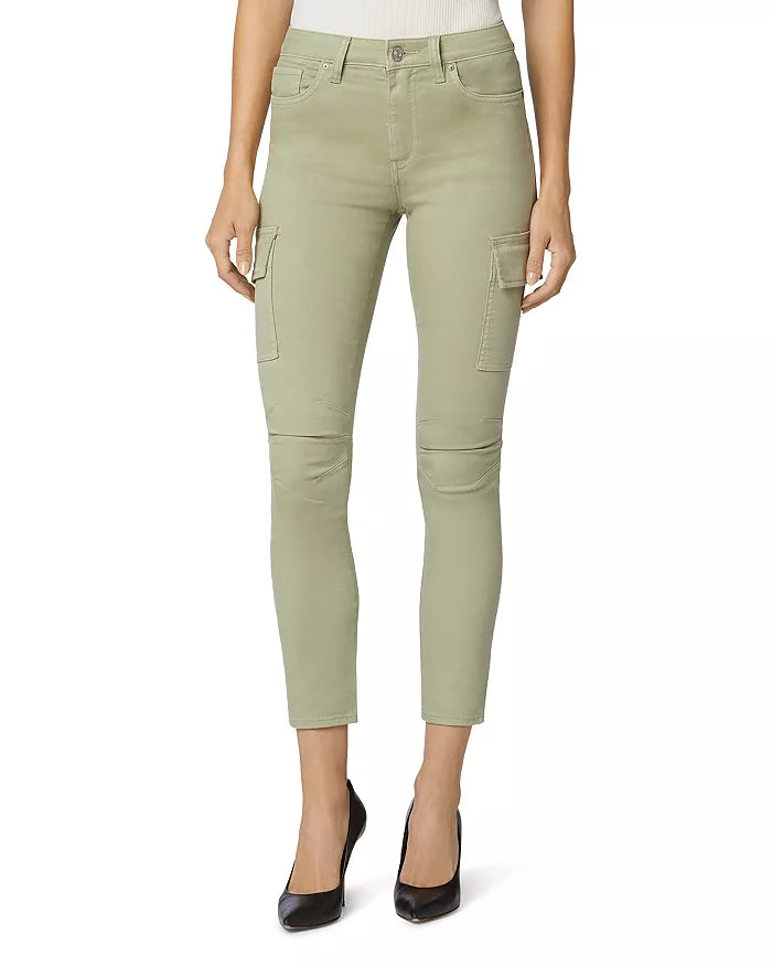 Hudson Jeans Barbara High-Rise Super Skinny Ankle Cargo Pant - Green - 23