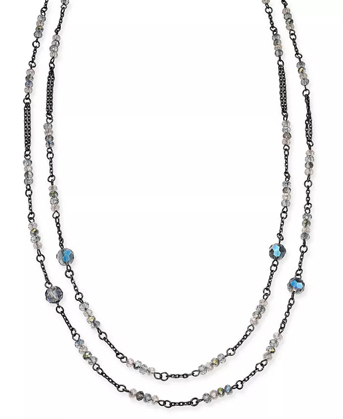 I.n.c. Hematite-Tone Beaded Statement Necklace