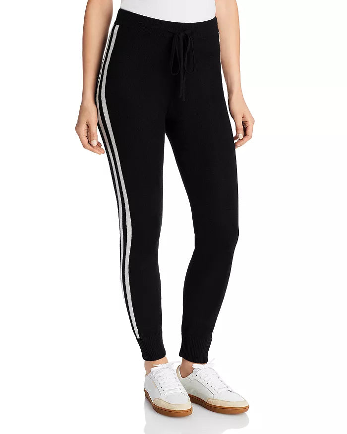 Aqua Cashmere Side Stripe Jogger Pants