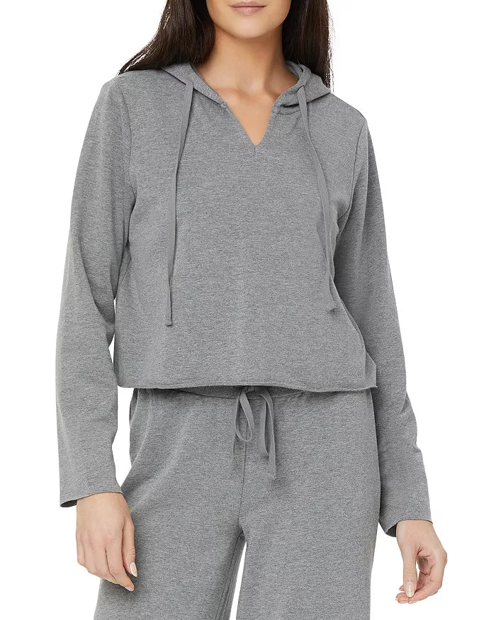 NYDJ Womens Cropped Pullover Hoodie