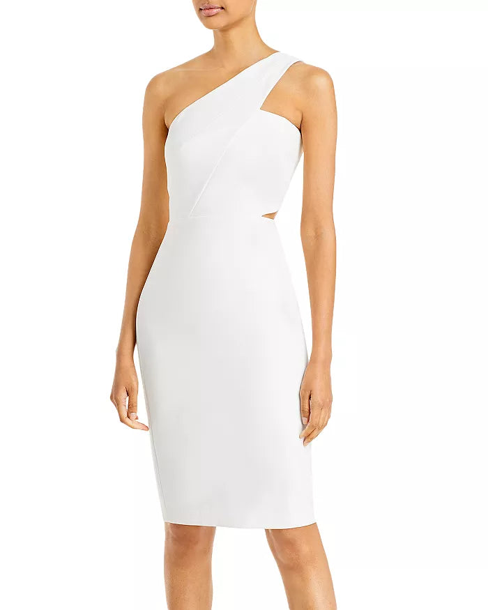 Aidan Mattox One Shoulder Dress