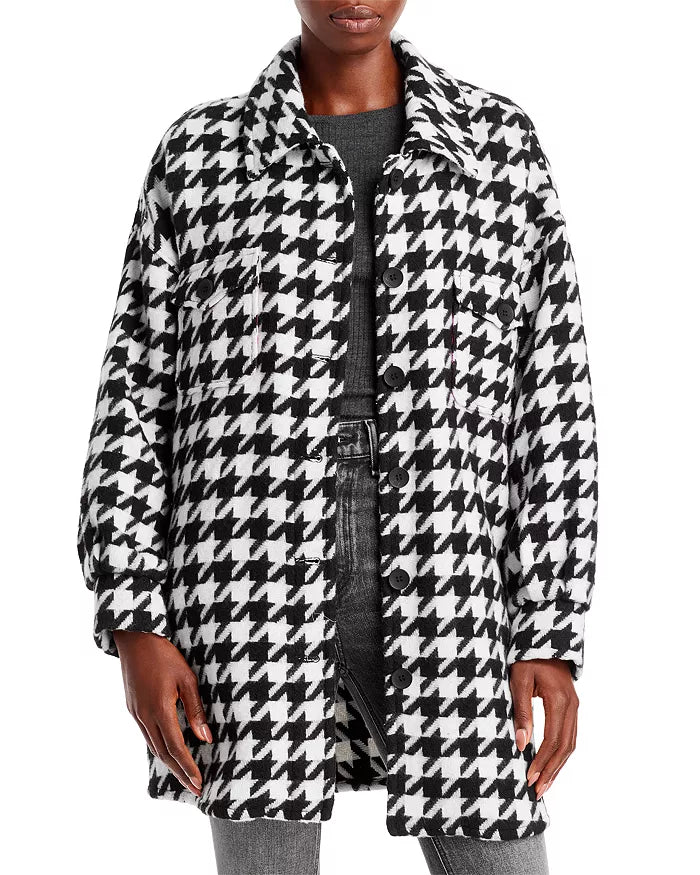 BAGATELLE.NYC Houndstooth Shirt Jacket