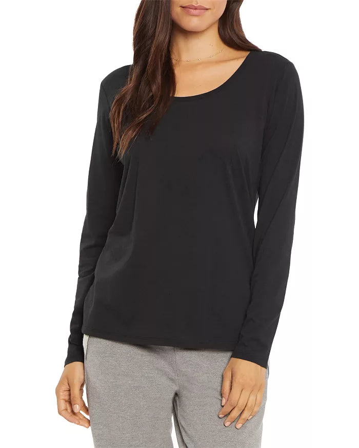 NYDJ Womens Long Sleeved Scoopneck T-Shirt