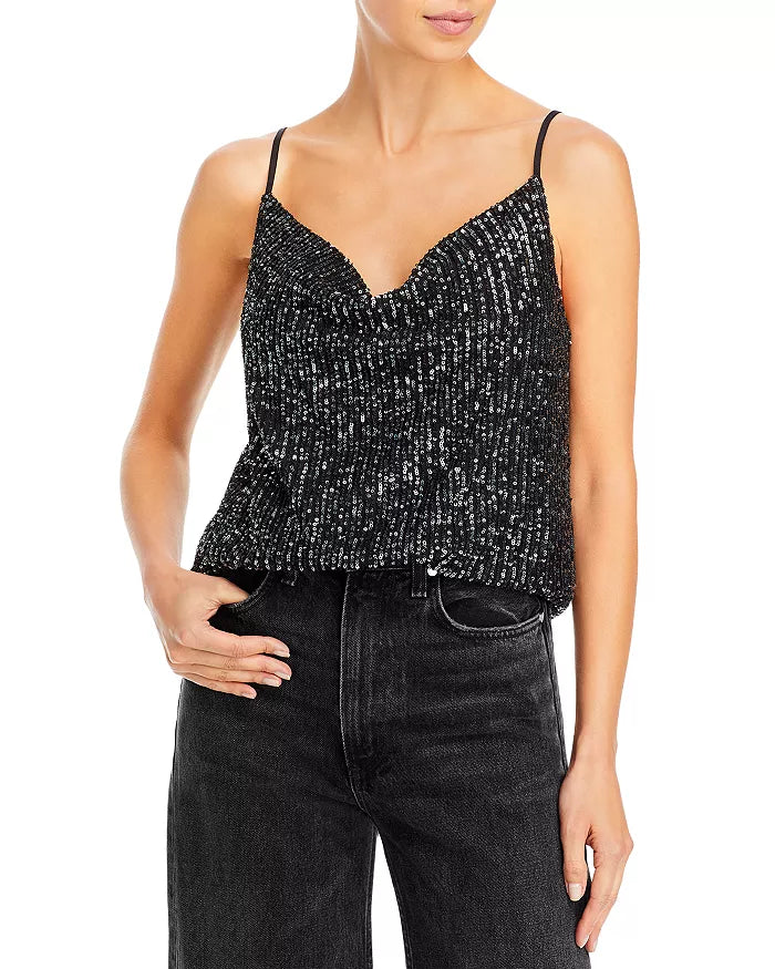 Endless Rose Cowl Neck Sequin Camisole
