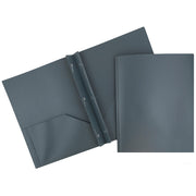 JAM Paper® Plastic Two-Pocket School POP Folders with Metal Prongs Fastener Clas