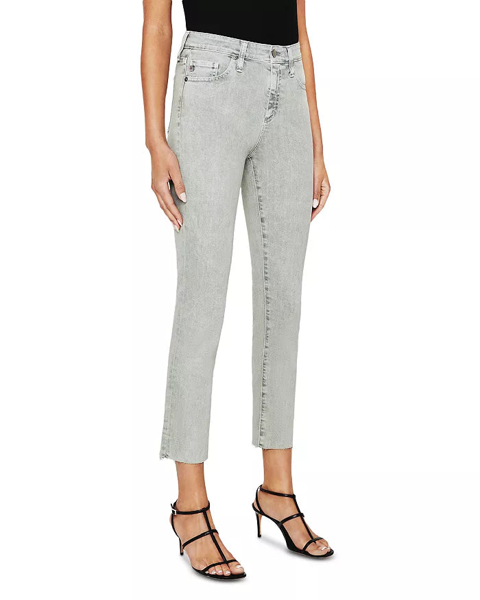 Ag Mari High Rise Cropped Slim Straight Jeans