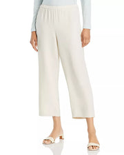 Eileen Fisher Straight Cropped Silk Pants, Size XL