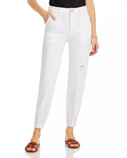 Aqua Womens Jogger Jeans in White | Size 25