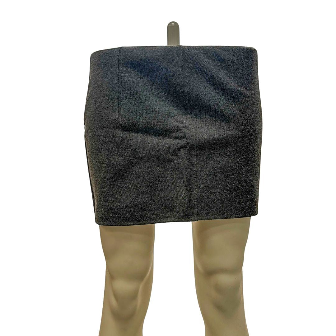 Dsquared2 Virgin Wool Mini skirt, Grey, Size 4US