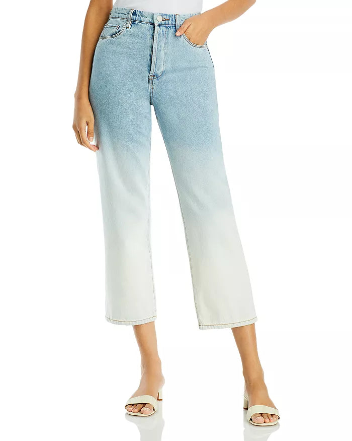 Blanknyc High Rise Ankle Wide Leg Jeans in Toned Down