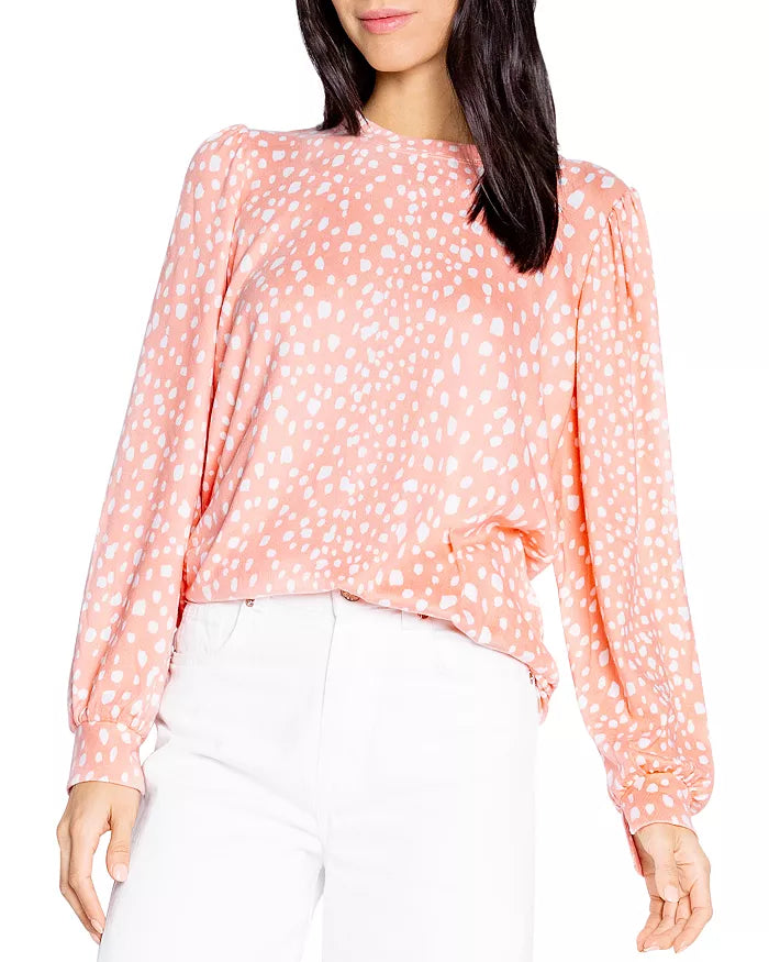 Pj Salvage Crystal Cove Printed Long Sleeve Top