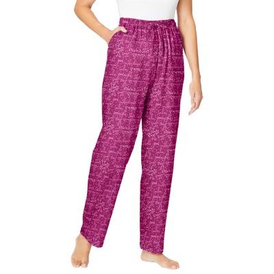 Dreams and Co Plus Size Womens Knit Sleep, Large -18-20