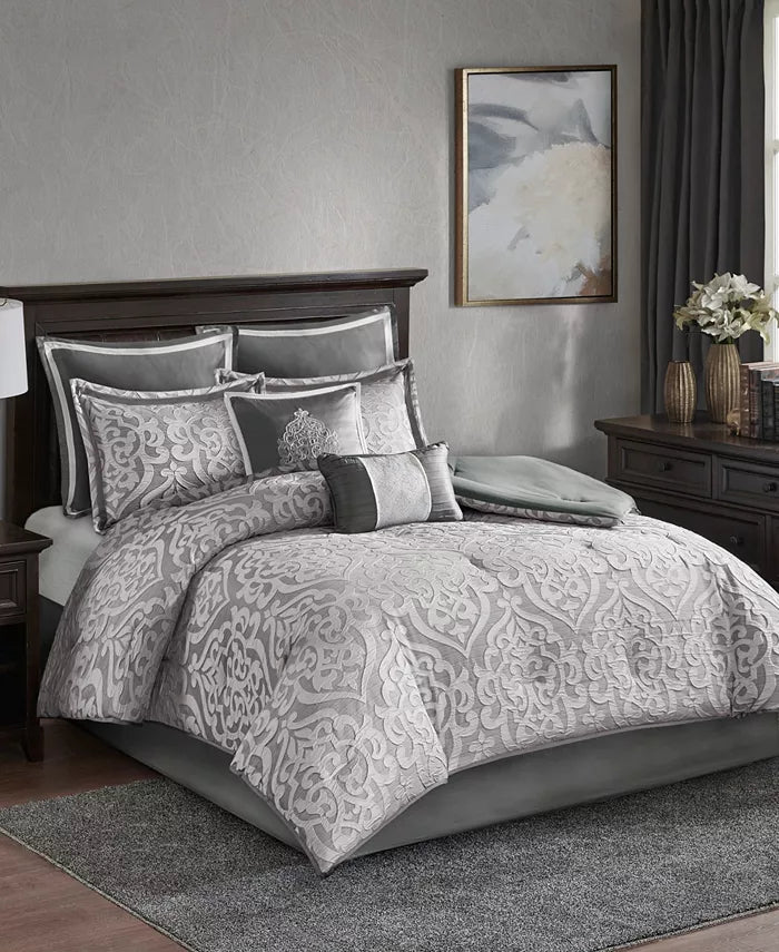 Madison Park Odette Jacquard 8-Pc. Comforter Set, California King