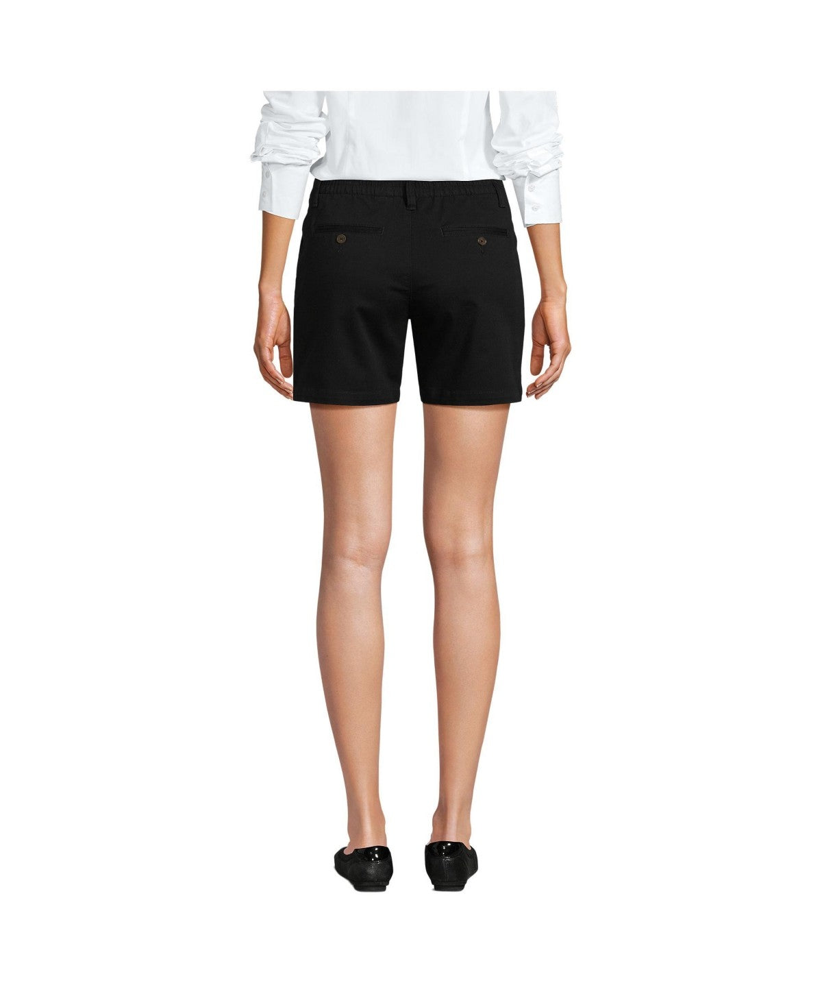 Lands End Womens Classic 7 Chino Shorts