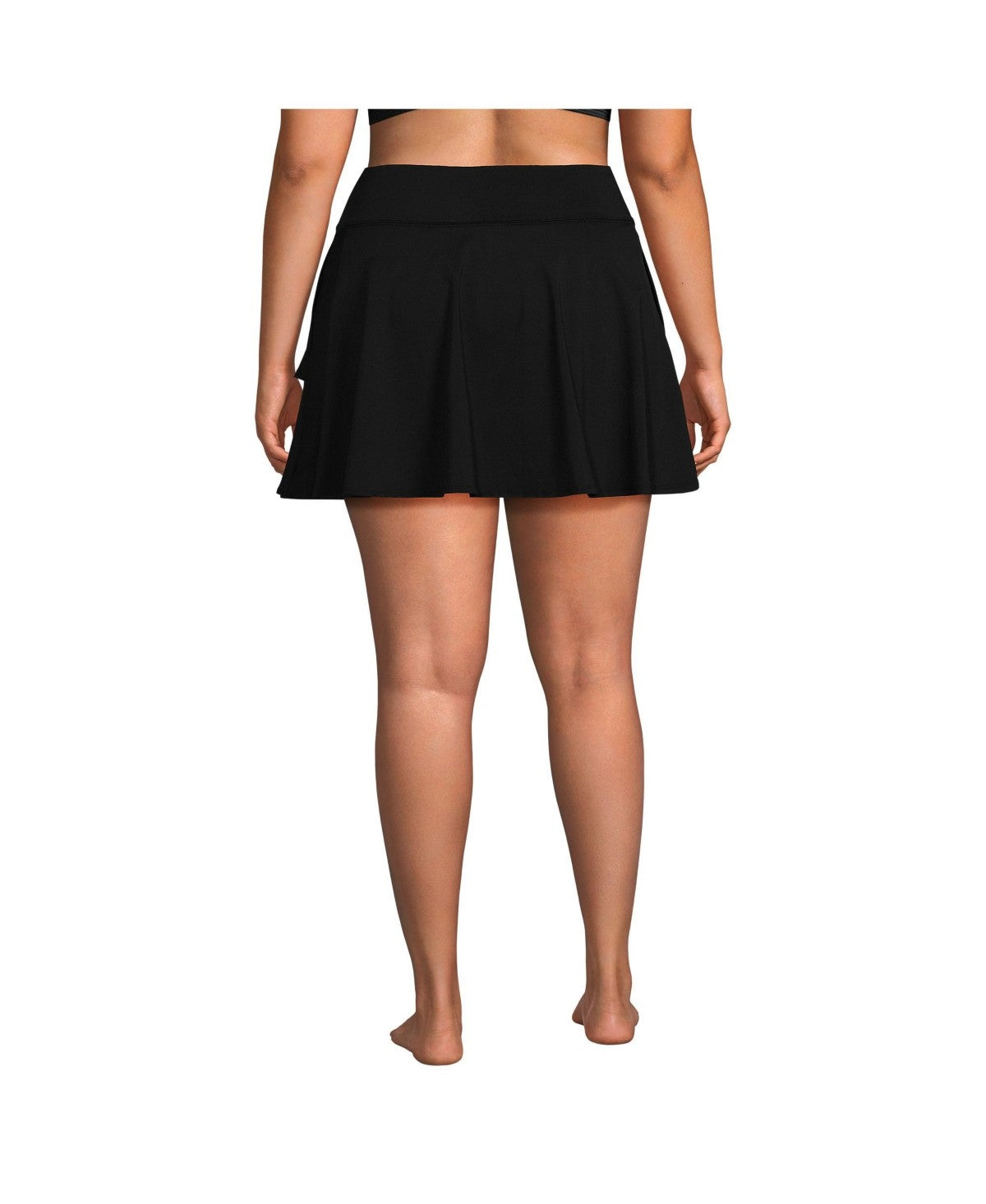 Lands End Waisted Tulip Hem Swim Skort