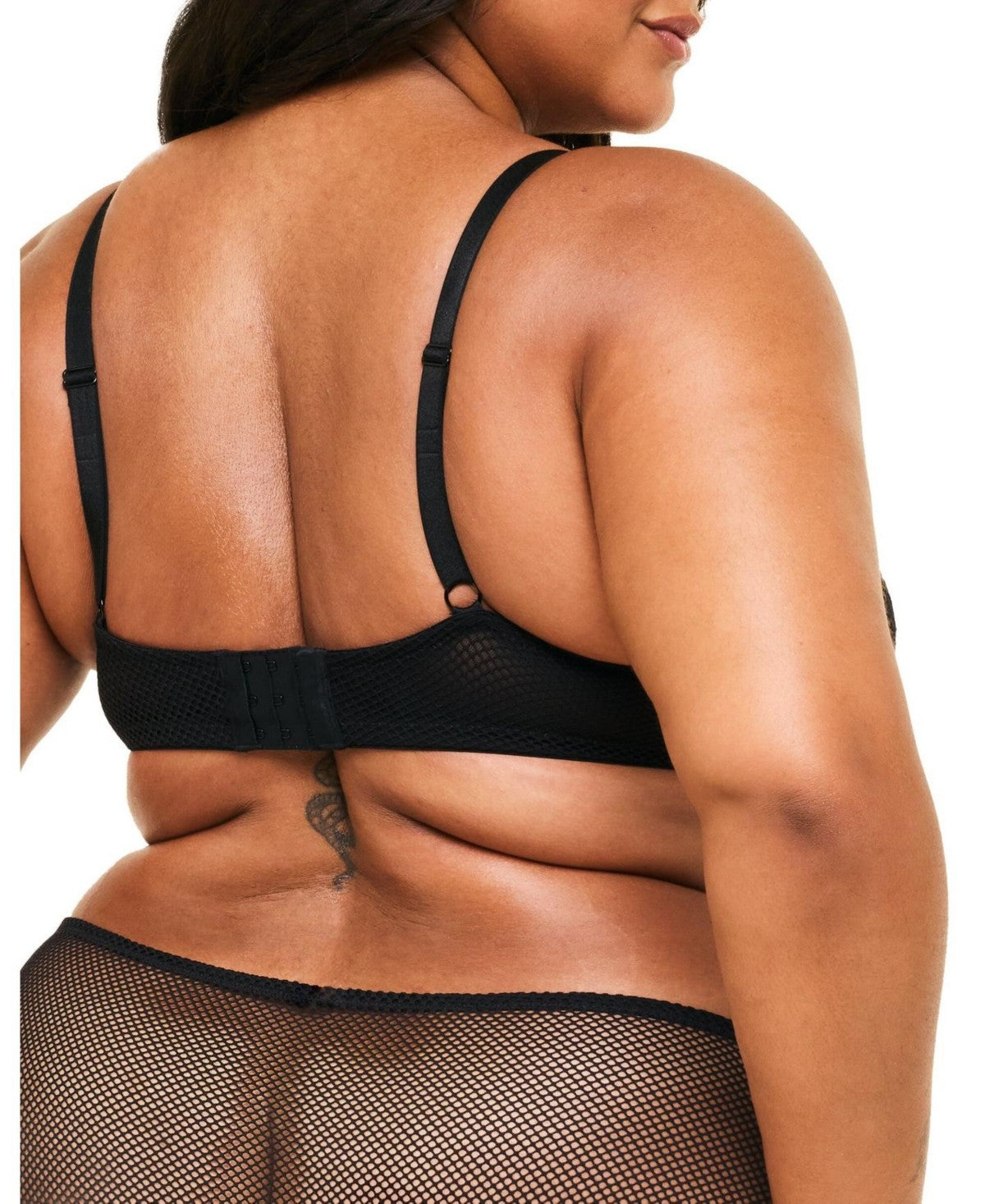 Adore Me Womens Roxanne Unlined Balconette Bra - Black, 38DD