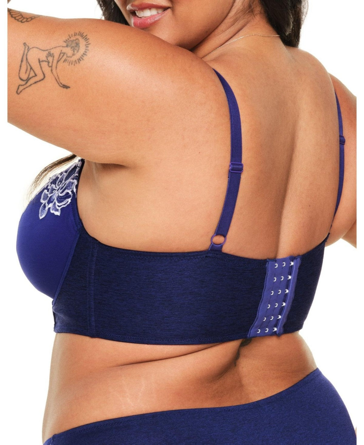 Adore Me Womens Britta Contour Demi Bra - Dark Blue, Size 38I