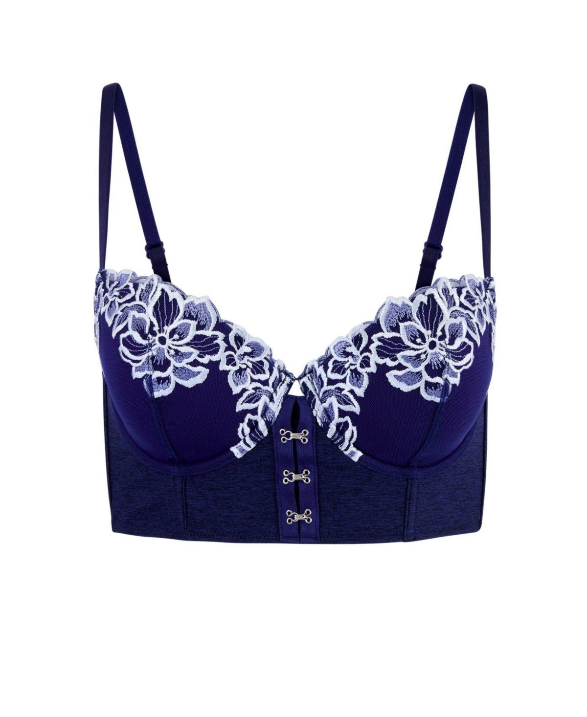 Adore Me Womens Britta Contour Demi Bra - Dark Blue, Size 38I