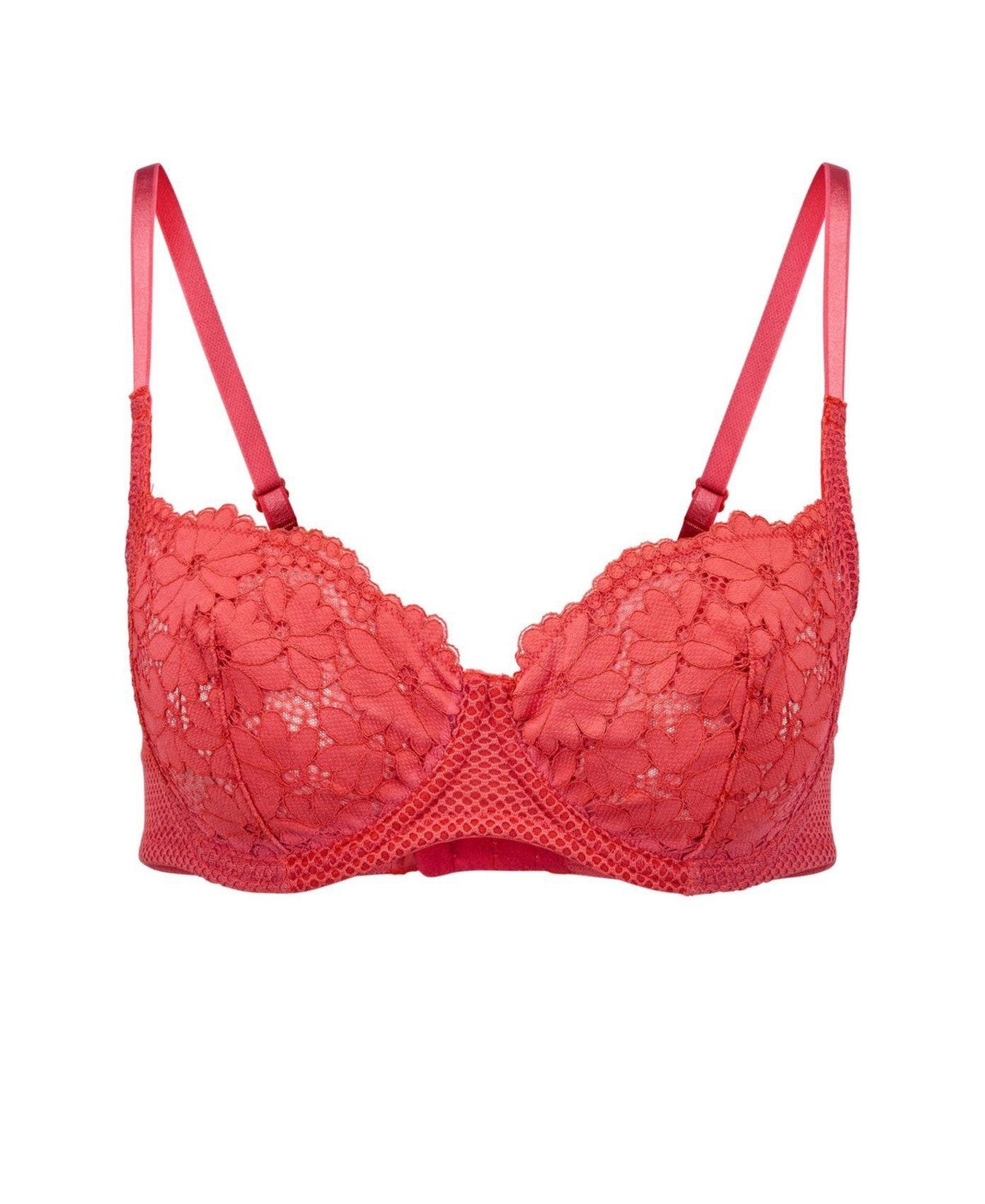 Adore Me Womens Roxanne Unlined Balconette Bra - 38DDD/Dark Orange